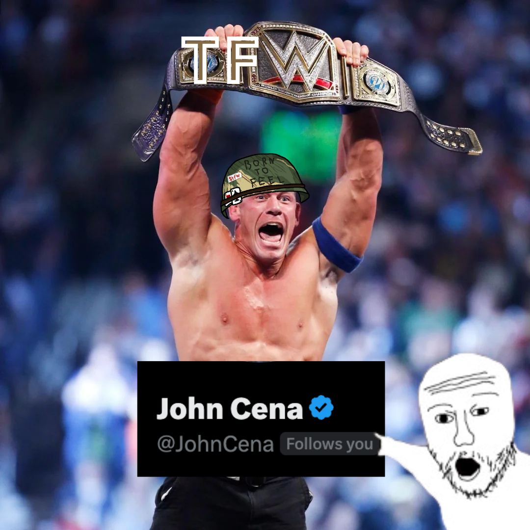<a href="/JohnCena/">John Cena</a> Thanks for the Feel 🤝