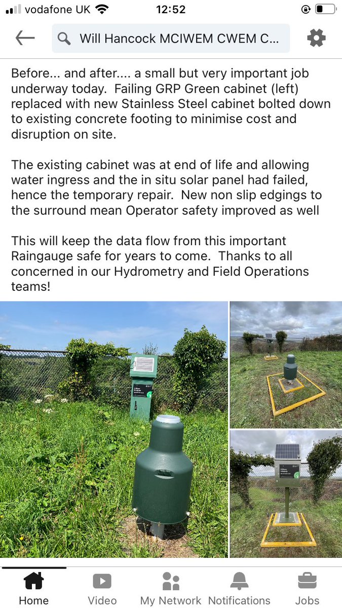 Great work from our ⁦<a href="/DCfieldteamsEA/">Field Operations EA</a>⁩ and ⁦<a href="/HydrometryEA/">HydrometryEA</a>⁩ teams to get this raingauge back to full health….