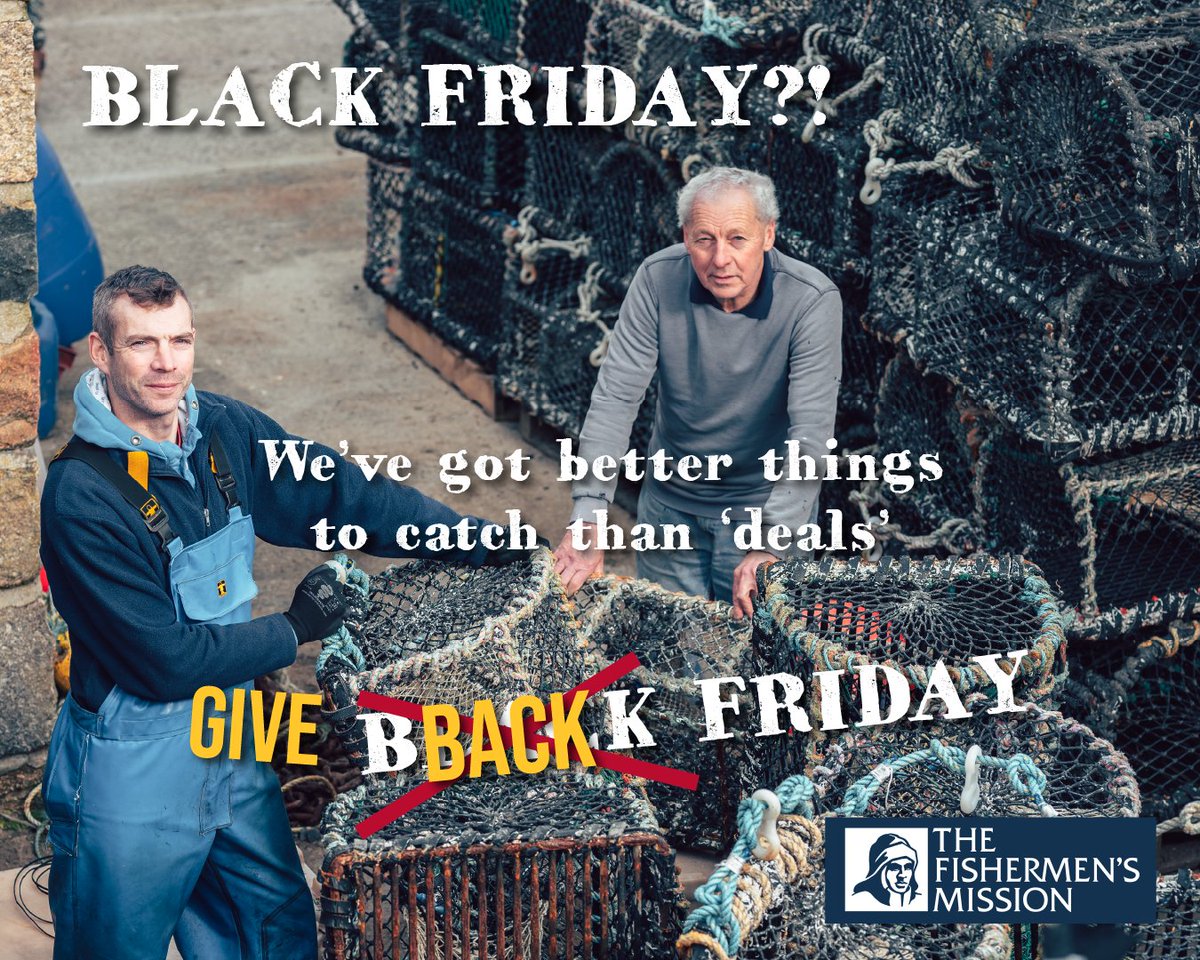 This #BlackFriday, let’s think beyond the deals. Instead of getting swept up in the £7B spending spree, why not give back to communities that need it most? 💙

Support fishermen and their families today: fishermensmission.org.uk
#GiveBackFriday