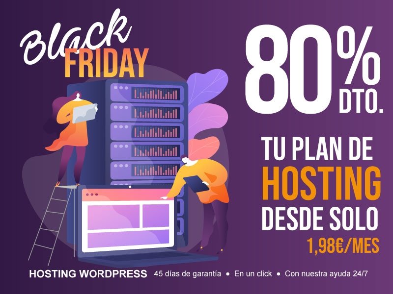 kymdesign's tweet photo. 80% de DTO. en tu plan de hosting.
Este #BlackFriday, llévate tu plan de hosting desde solo 1,98€/mes. Solo hasta el 2 de diciembre, ¡aprovecha!
Más info:
https://t.co/vHOuo9Vuab
Contacta con nosotros en: info@kymdesign.com o llámanos (WhatsApp) al 624 220 079 https://t.co/oj09tAALyp