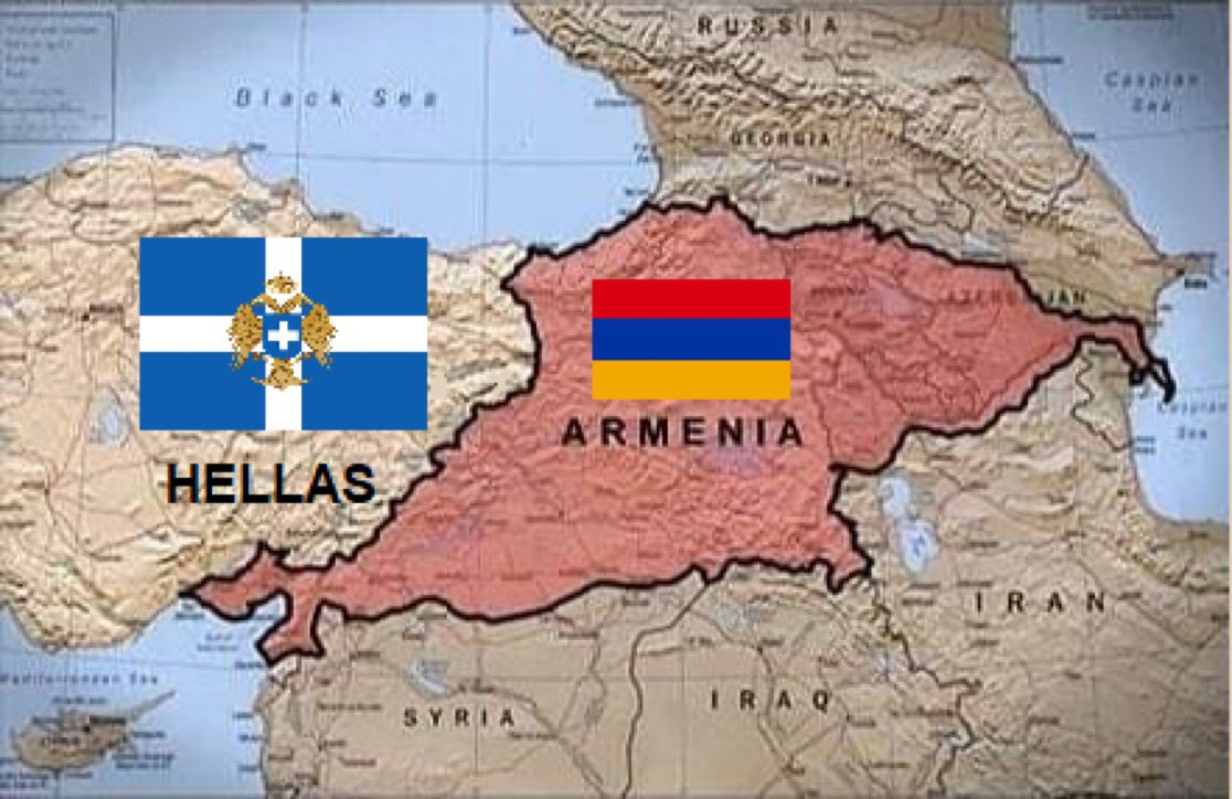 GlobalPeace101's tweet image. ๐ฆ๐ฒOur Borders will meet again๐ฌ๐ท
#Armenia #Greece