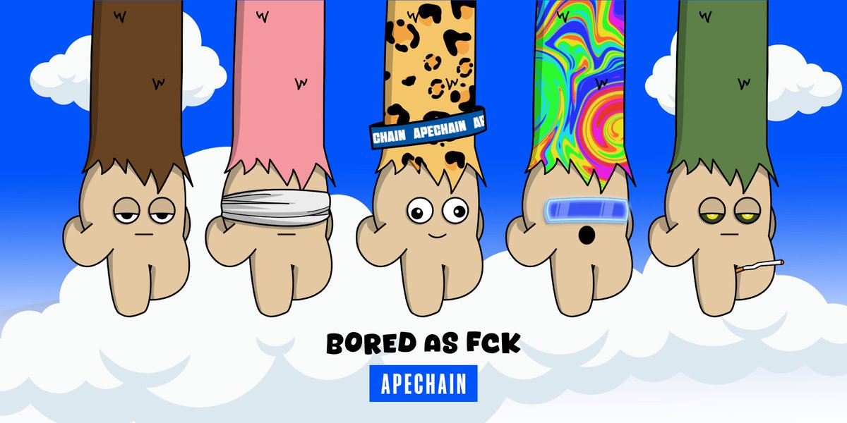 Apes are bored as fck, so they came up with a stupid game 🐵🎮 

Join the madness and bear a hand to this cheeky community that celebrates laughter, art and a touch of mayhem 💫

Supply: 6,666 Ape hands
Price: 6,66 $APE
Date: TBA
Place: TBA

#MakeNFTsFunnyAgain