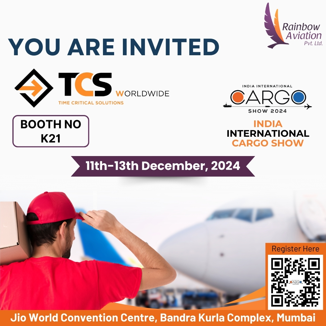 TCS (Time Critical Solutions) Worldwide will be participating at IICS 2024!

🗓 Dates: December 11-13, 2024
📍Location: Jio World Convention Centre, Mumbai
🎯Booth No.: K21

Join us at Booth K21 to explore our innovative solutions designed to optimize your logistics.

#iics2024