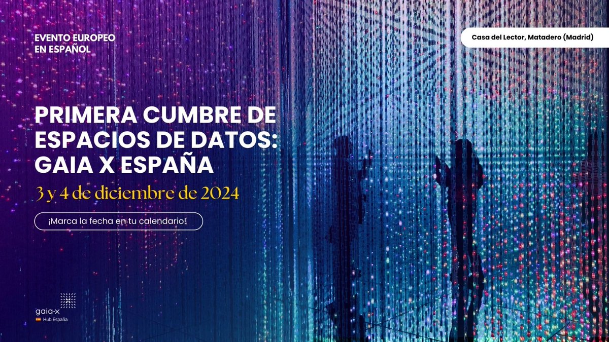 ITI (@iti_tic) on Twitter photo Los próximos 3 y 4 de diciembre, llega la Primera Cumbre de Espacios de Datos organizado por Gaia-X España y liderado por Daniel Sáez (<a href="/dsaezdomingo/">Daniel Sáez Domingo</a>), director de Transferencia Tecnológica en ITI y presidente de <a href="/GaiaXSpain/">Gaia-X Hub Spain</a>.
Este encuentro reunirá a líderes globales, expertos en Los próximos 3 y 4 de diciembre, llega la Primera Cumbre de Espacios de Datos organizado por Gaia-X España y liderado por Daniel Sáez (<a href="/dsaezdomingo/">Daniel Sáez Domingo</a>), director de Transferencia Tecnológica en ITI y presidente de <a href="/GaiaXSpain/">Gaia-X Hub Spain</a>.
Este encuentro reunirá a líderes globales, expertos en