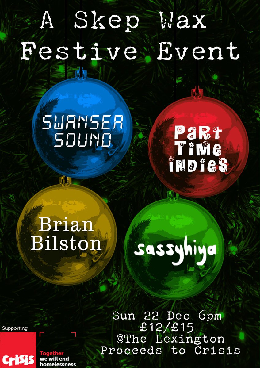 Very sorry, but we have had to cancel the Christmas show in Cardiff does to the closure of The Moon Club, a great venue that we will miss very much.  The London event is still very much on - half the tickets have sold already so book now if you can!