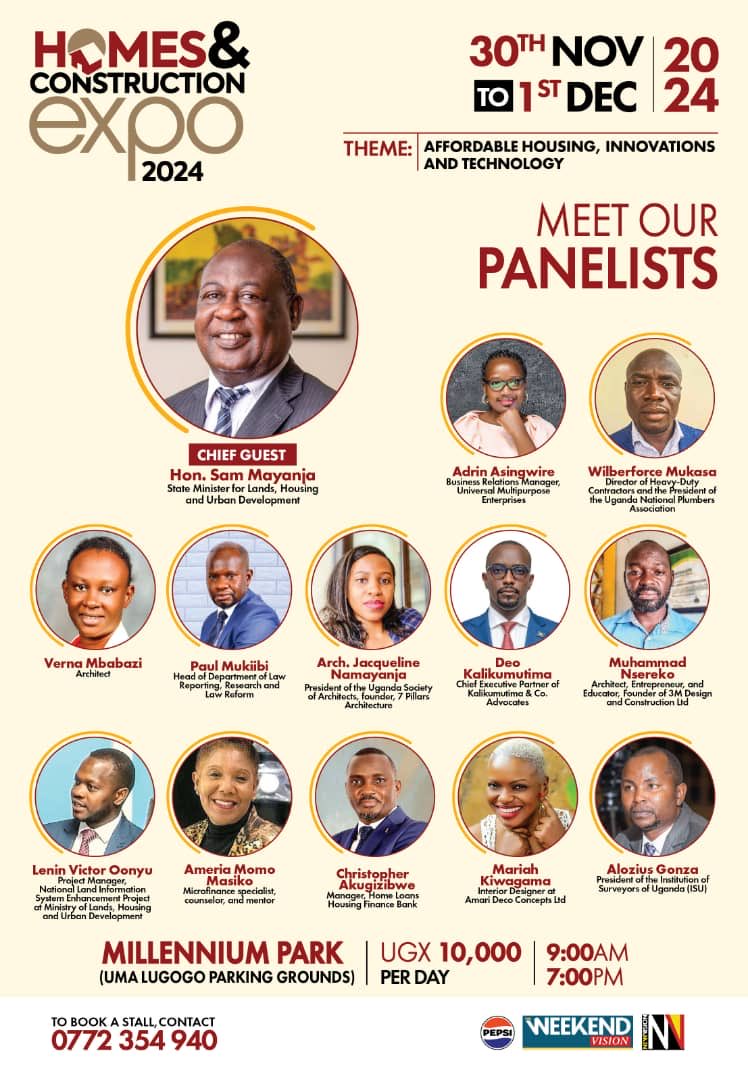 Homes and Property Expo is back ⁦<a href="/newvisionwire/">The New Vision</a>⁩ ⁦<a href="/bukeddeonline/">Bukedde</a>⁩ ⁦<a href="/PresidentofISUg/">ISU President Wafula</a>⁩