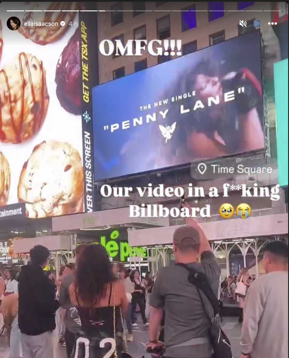SAINTSDESIGN1's tweet photo. Always nice to see your work out and about. The amazing @ellaisaacson 
#timessquare #timessquarenyc #newyork #newyorkcity #nyc #ellaisaacson⁠
and the wonderfull label Circus Records and @iamphocust #huntingtonbeachpier #california #iamphocust @circusrecords https://t.co/7qpwZcTHsO