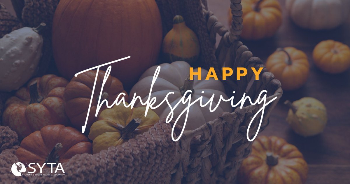 Wishing all of you a warm and happy Thanksgiving. 🧡