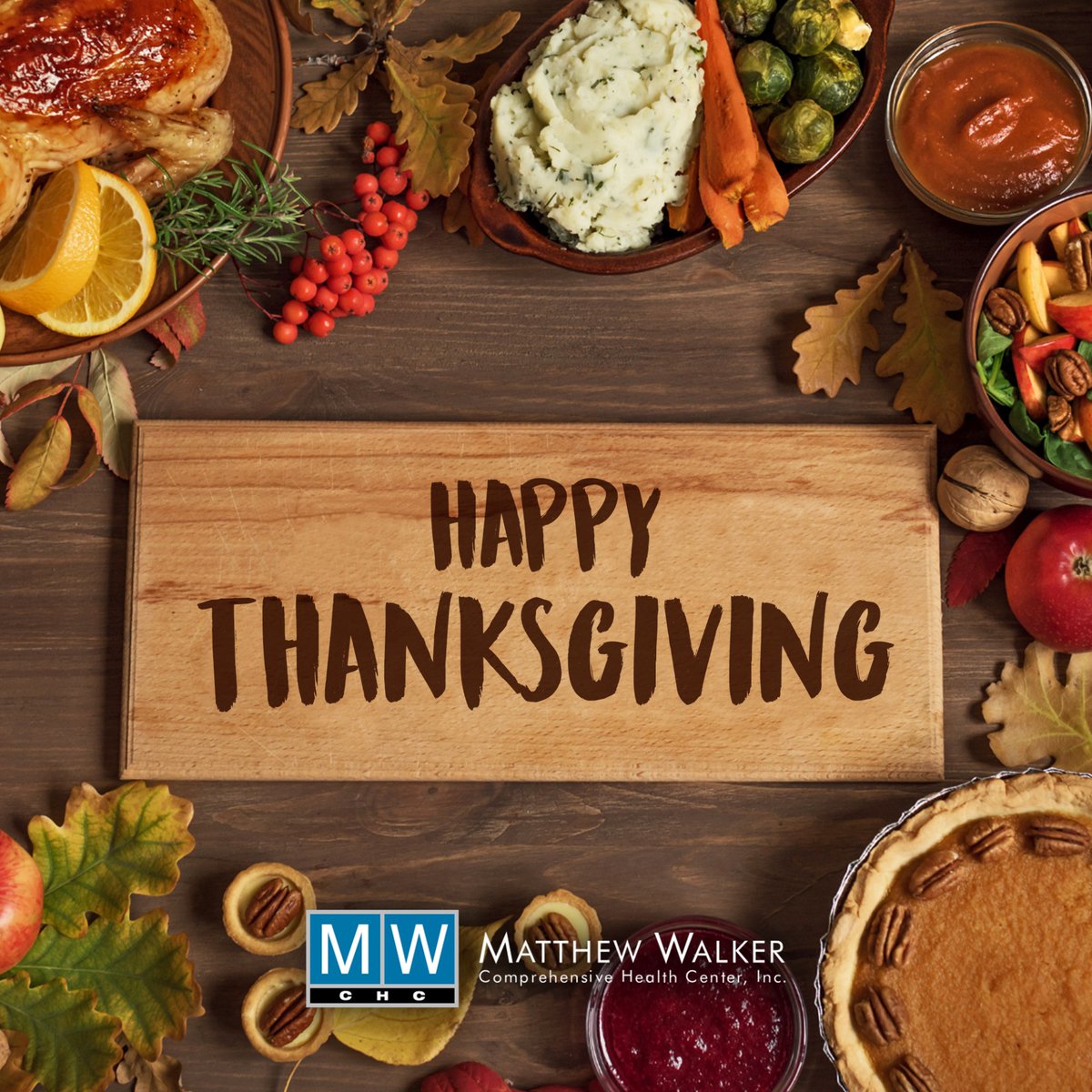 Happy Thanksgiving from all of us at Matthew Walker Comprehensive Health Center! 🍂🦃 Today, we’re grateful for the opportunity to serve and uplift our community. Wishing you and your loved ones a day of joy, gratitude, and togetherness.