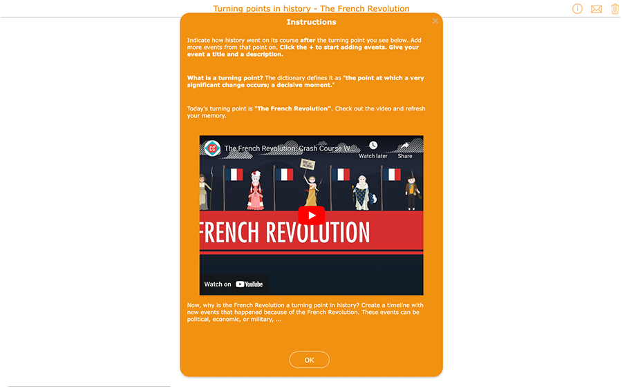 ibookwidgets's tweet image. 💡It&apos;s teacher tip time!💡

Give students a timeline to study, fill out, reorder, or, in this case, complete! Start the widget with instructions so students can move on from there.

Check out the timeline activity.  👉bit.ly/4faNacl

#TeacherToolTip #BookWidgets