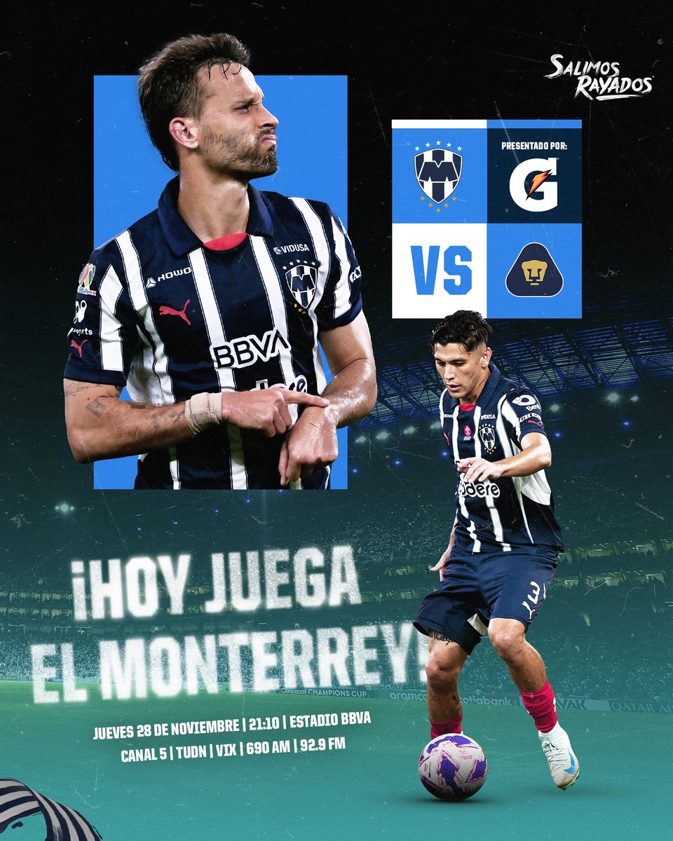 𝑬𝑺 𝑳𝑨 𝑯𝑶𝑹𝑨👉🏼⌚ El Monterrey y su gente por el triunfo.Ⓜ️🔥

@Gatorademex