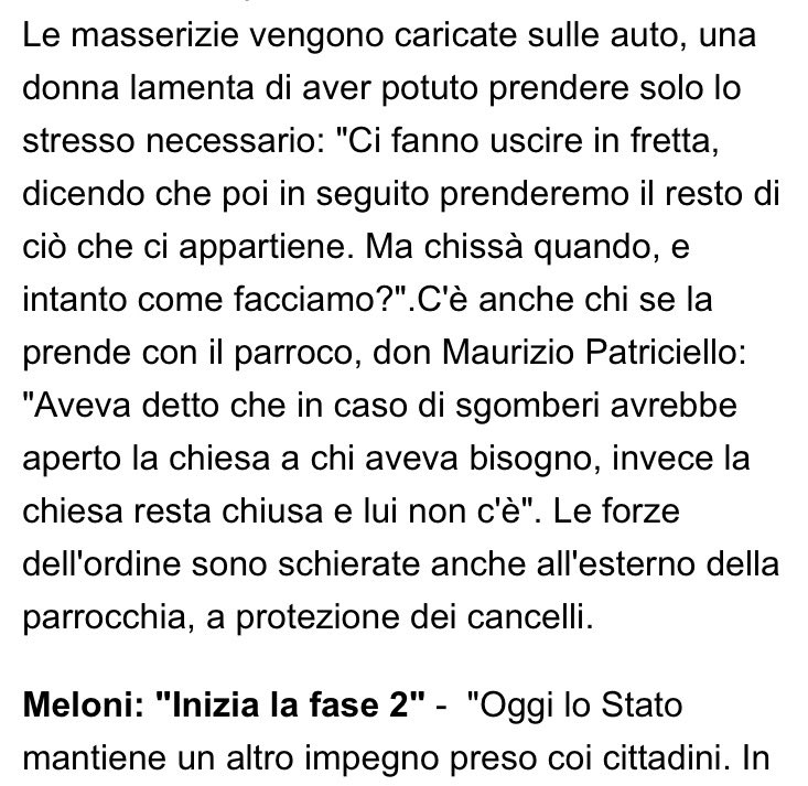 Frances99687883's tweet photo. Quando il parroco di una chiesa fa schierare le forze dell’ordine per non dover dare ospitalità ai disperati,forse c’è qualcosa dei Vangeli che gli è sfuggita #DonPatriciello #ParcoVerde #Caivano https://t.co/qf8mlslp7d
