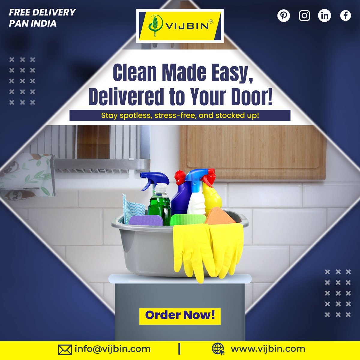 vijbin's tweet photo. 📷 Clean Made Easy, Delivered to Your Door! 📷
📷 Top-quality cleaning supplies
📷 Fast online delivery
📷 Bulk deals for businesses
Stay spotless, stress-free, and stocked up! 📷 Order now https://t.co/SDPe0vxKPR