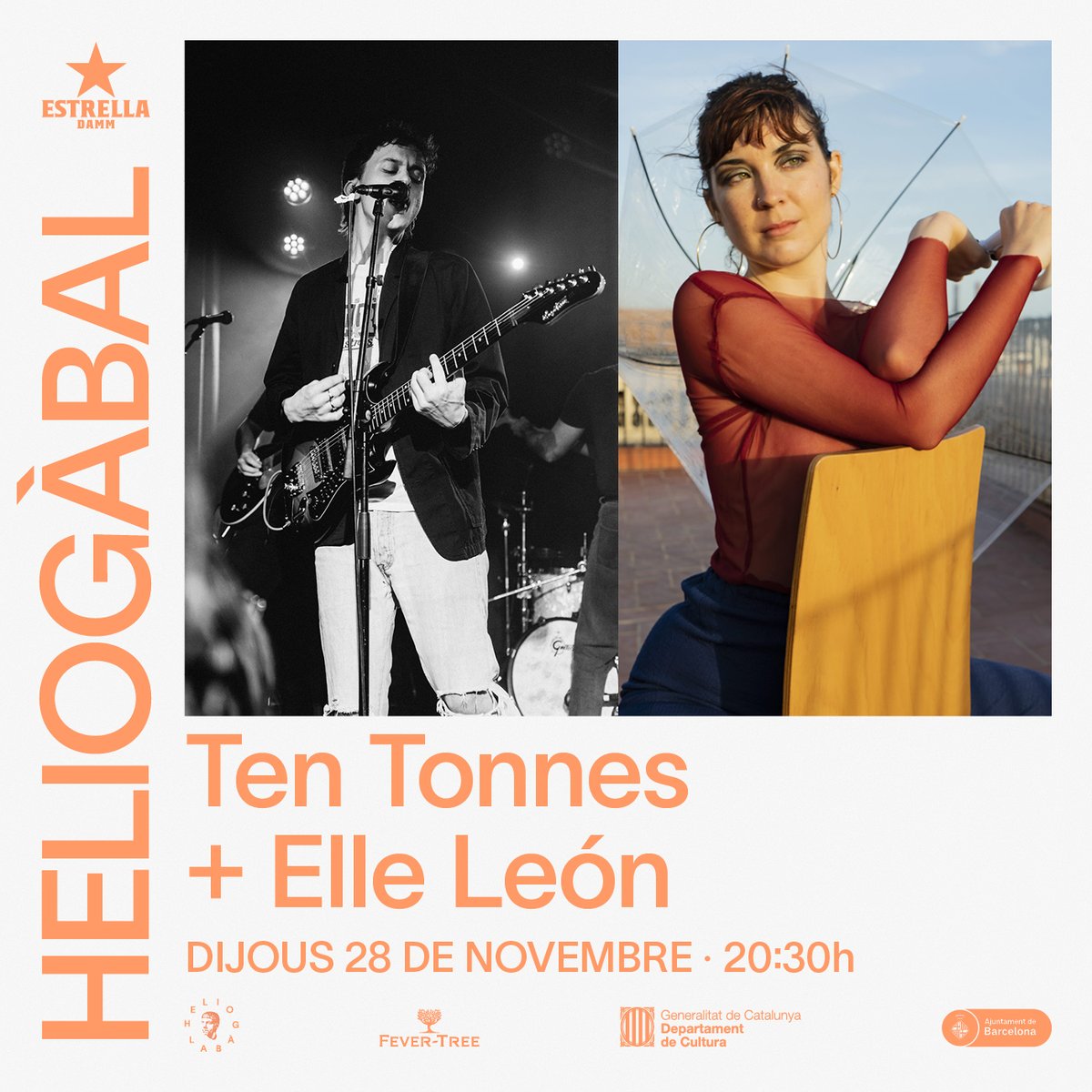 Heliogàbal (@heliogabalbcn) on Twitter photo Ieeep iep iep iep! 🤺
Aquesta nit ens visita el cantautor/compositor anglès <a href="/ten_tonnes/">Ten Tonnes</a>, conegut per les seves creacions indie pop amb un tast de rock & roll dels anys 50 i garage rock 🤘
L'acompanyarà @elleona__ 💫
🎟️Entrades a la web🎟️ Ieeep iep iep iep! 🤺
Aquesta nit ens visita el cantautor/compositor anglès <a href="/ten_tonnes/">Ten Tonnes</a>, conegut per les seves creacions indie pop amb un tast de rock & roll dels anys 50 i garage rock 🤘
L'acompanyarà @elleona__ 💫
🎟️Entrades a la web🎟️