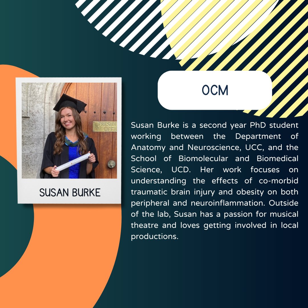 Last but not least, our Ordinary Committee Members (OCM) Amiee, Lauren &amp; Susan. Here's a little bit about us and our research topics🧠Come meet us at the NSI ECRN Young Investigators Conference next Tuesday, December 3rd in NUIG.
Link in bio  to register!