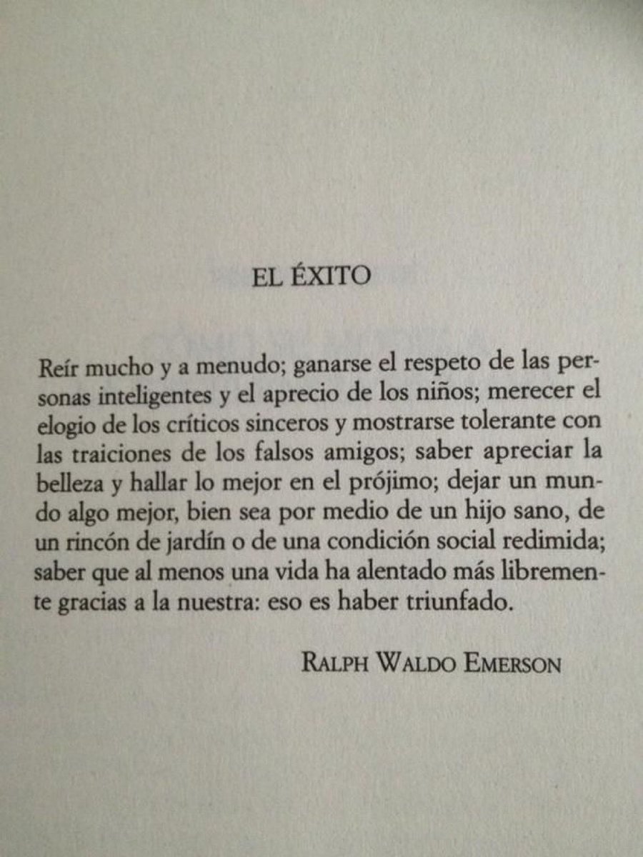 El éxito: