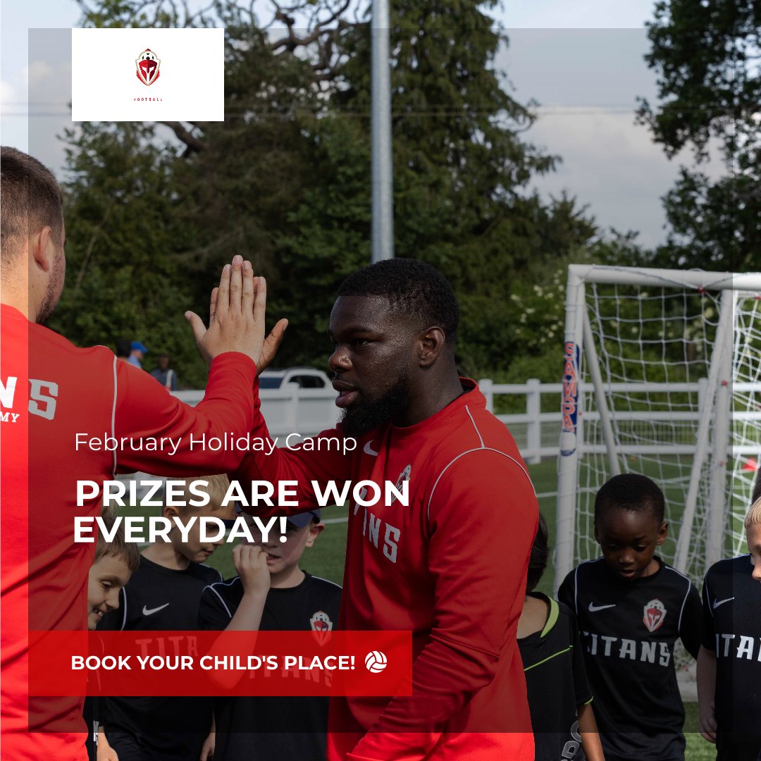 This February, join our Holiday Camp where every day brings a new chance to win amazing prizes! 

Click here and book their place: thetitansfa.com/holiday-camps/

A big thank you to our sponsors @letusgame23 <a href="/fusionconsultuk/">Fusion Consulting</a> <a href="/dreamersclub/">Dreamers Club</a>