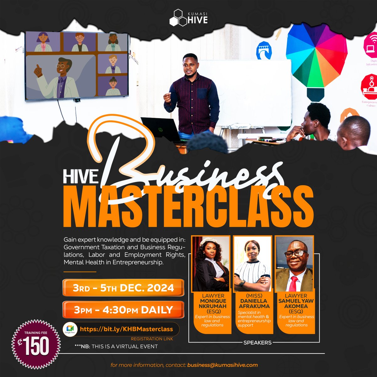 KumasiHive's tweet photo. Join us for the Hive Business MasterClass, a focused, high-impact session tailored to equip you with critical knowledge for sustainable growth.

Secure your seat here: https://t.co/P0sr9YdUqe

See you there.

NB: Please this is an online event

#HiveBusiness #BusinessMasterclass https://t.co/Jd26U6hX7v