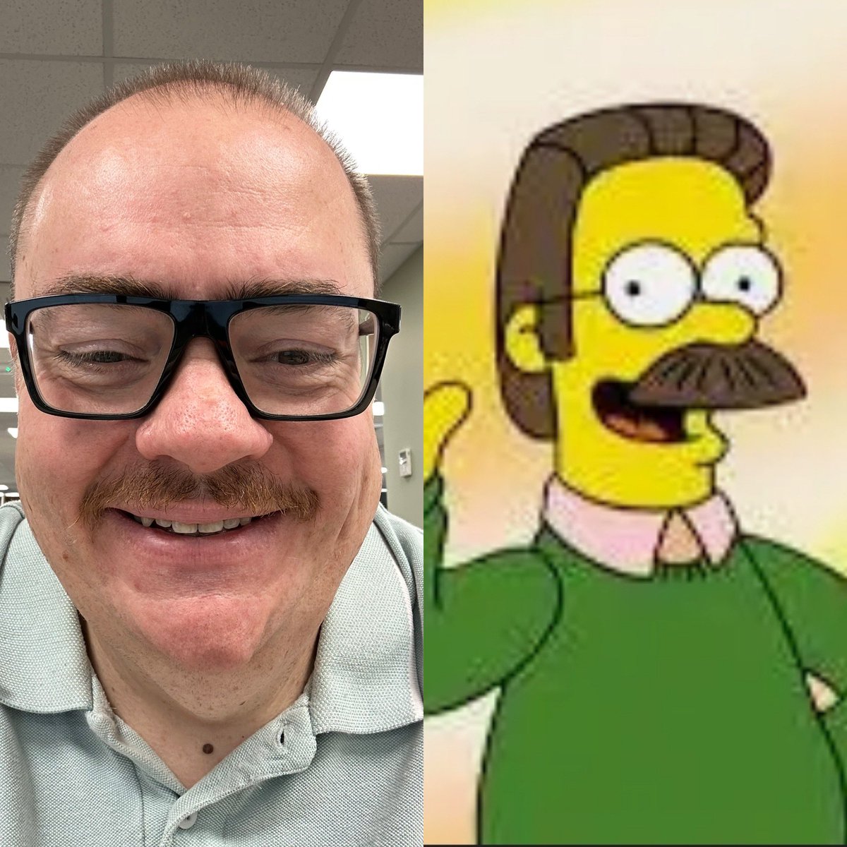Apparently there is a similarity…

#Movember #NedFlanders