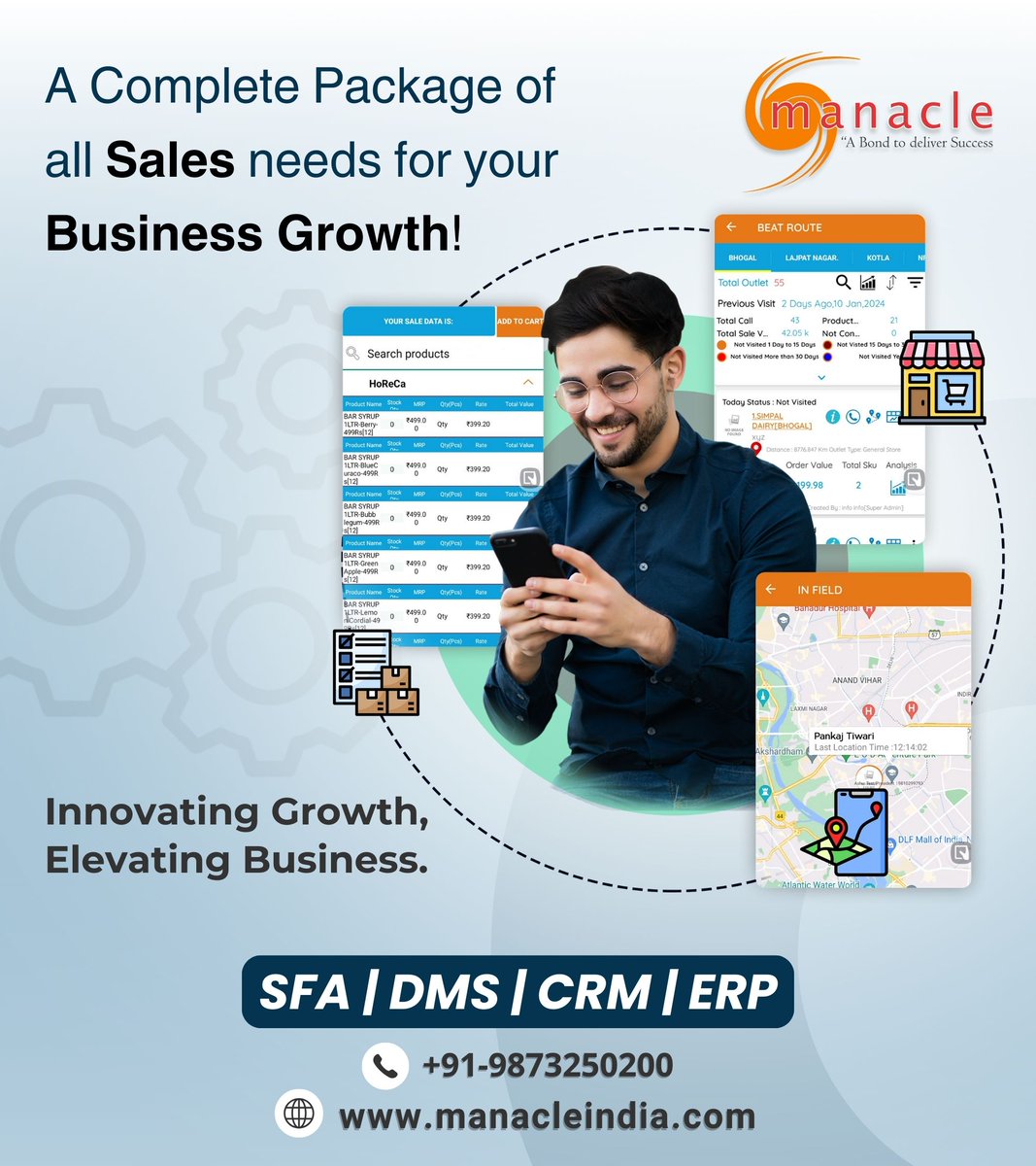 techmanacle's tweet photo. From tracking to order booking, we help you focus on what matters to grow your business.

Perfect Fit for Your Business Growth!

For more details: 👇
📞Dial: +91 9873250200
#businesssolutions #businessgrowth #salesforceautomation #dms #erp #crm #fmcg #cpg #beverageindustry #india https://t.co/1DrpFCxgAS