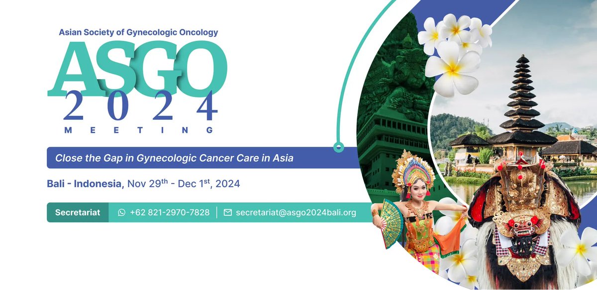 KSGO (@ksgo_org) on Twitter photo ๐The Asian Society of Gynecologic Oncology (#ASGO) 2024 Meeting kicks off today in beautiful #Bali! ๐ฎ๐ฉ
We celebrate this gathering of brilliant minds in #GynecologicOncology and wish all participants an inspiring and fruitful time. ๐
๐asgo2024bali.org
#ASGO2024 #Bali ๐The Asian Society of Gynecologic Oncology (#ASGO) 2024 Meeting kicks off today in beautiful #Bali! ๐ฎ๐ฉ
We celebrate this gathering of brilliant minds in #GynecologicOncology and wish all participants an inspiring and fruitful time. ๐
๐asgo2024bali.org
#ASGO2024 #Bali