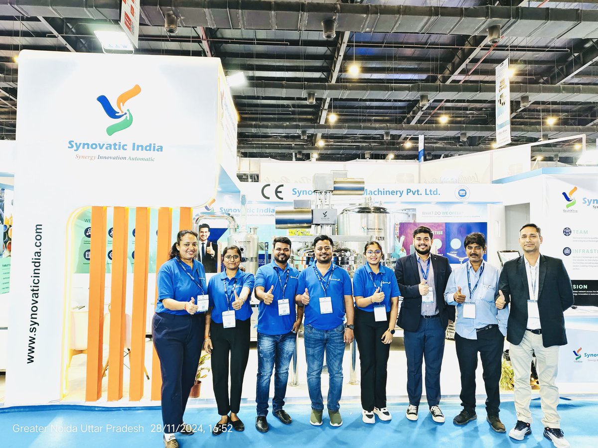 Synovatic's tweet photo. Thank You for Visiting Us at CPHI &amp; PMEC India!
We are truly grateful to everyone who took the time to visit our stall during the show.
#CPhIIndia #PMECIndia #Synovatic #Innovation #Collaboration #SynovaticIndia https://t.co/plN724IESL