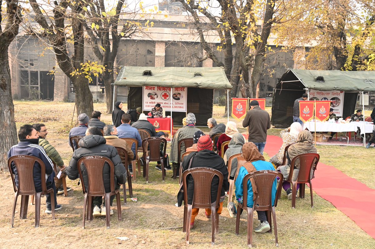 13 Bn SSB, Dignibal (J&amp;K) organized MCA, VCA (OPD) camp at Solina, Rambagh (J&amp;K) on 28.11.2024