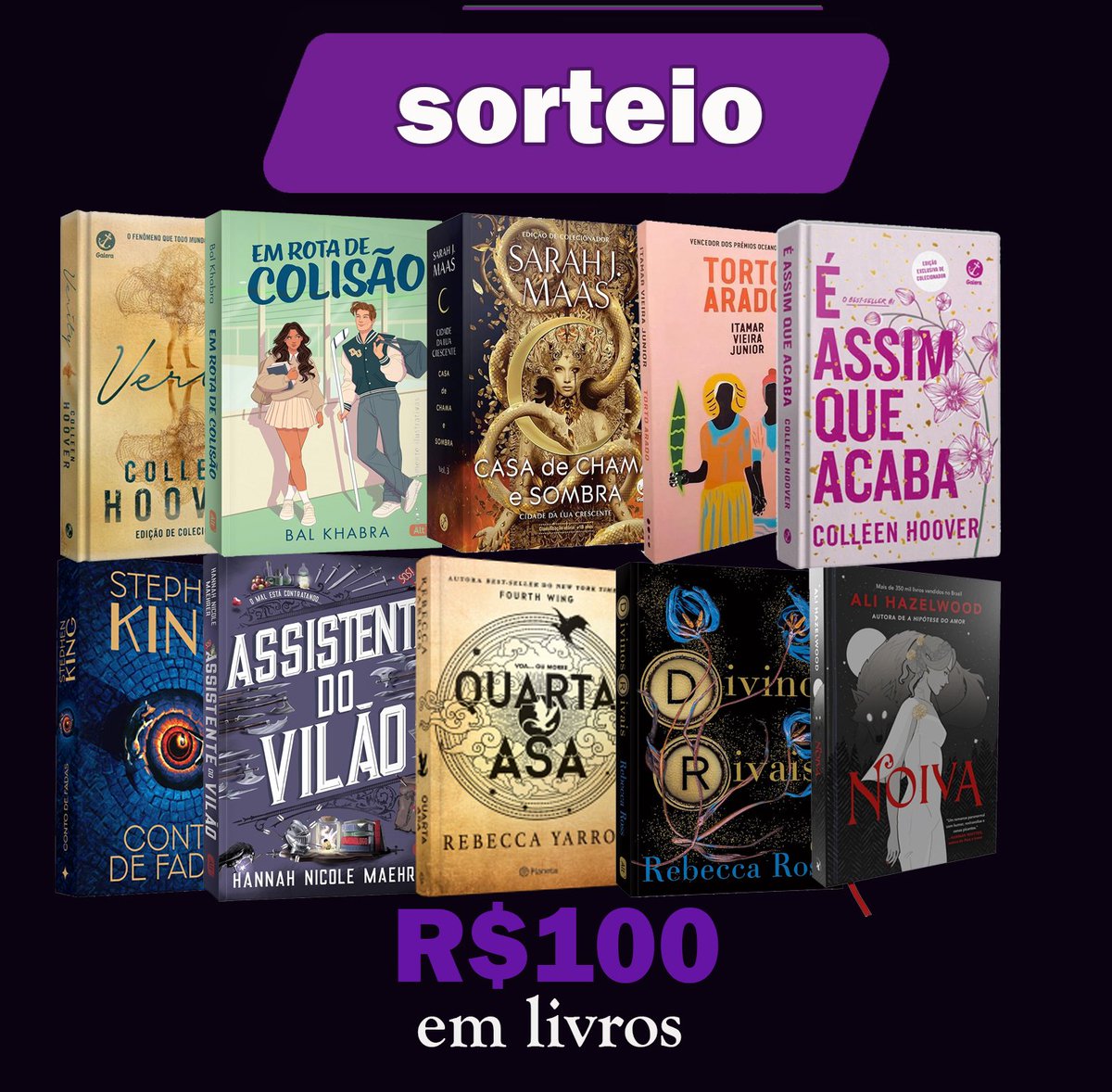 promosdelivro's tweet image. 🚨 SORTEIO #BlackFriday

Valendo R$100 em livros ou Pix 📚

Regras:
- Seguir @promosdelivro
- Dar RT e curtir este tweet
- Dar RT e curtir o tweet fixado

Resultado: 05/12 🍀