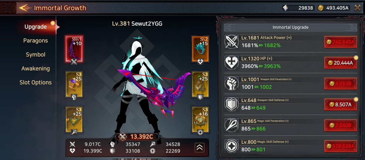 elsdln2's tweet photo. I just got an SSS1 tier weapon and equipped it. What a wonderful game, enjoying the whole thing.

#YGGxImmortalRising #YGGGAPS8 @YieldGuild @immortalrising2 https://t.co/GpMTKScj2k