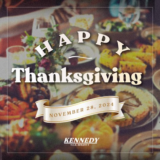 To our friends across Louisiana, Becky and I wish you a Happy Thanksgiving! May you be blessed this holiday.