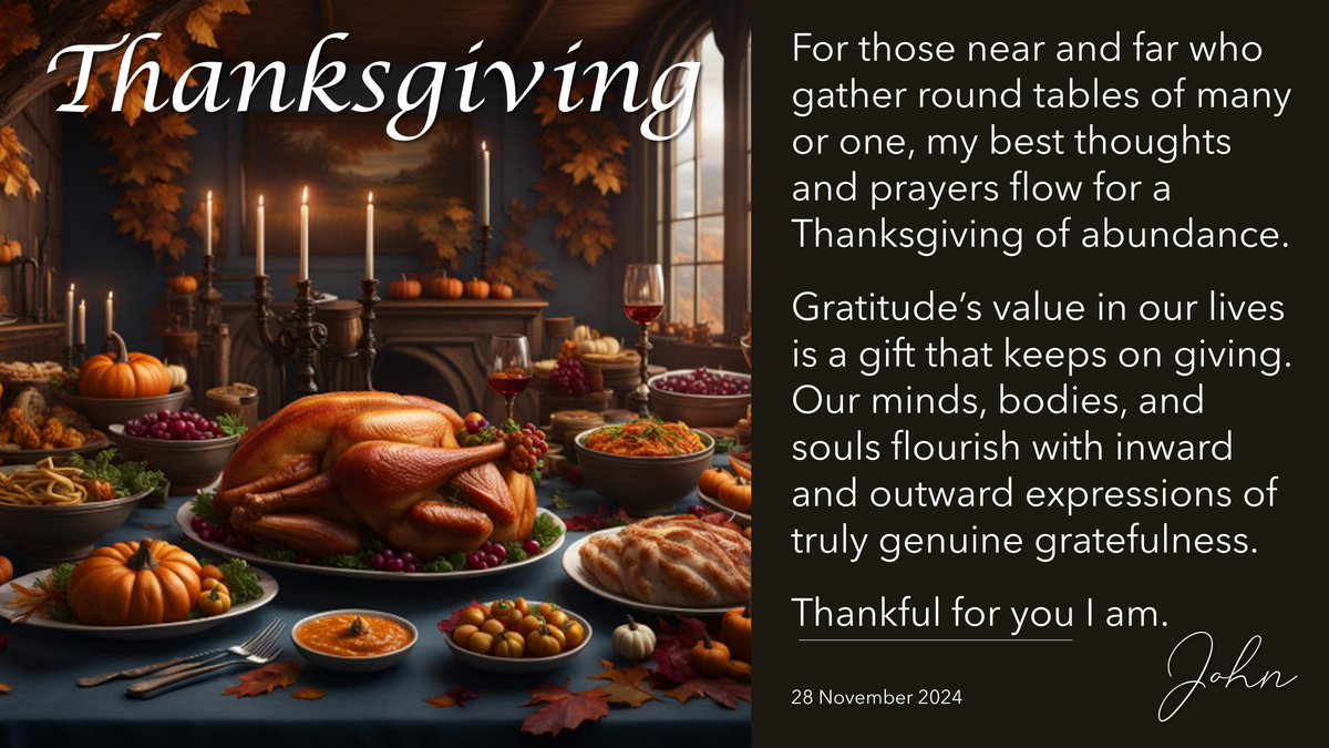 JohnRDallasJr's tweet image. Thankful I am for you. You’re a thinker-doer committed to #BestEffortThinking (BET)—for the #CommonGood. #Thanksgiving’s value we honor with #HigherOrder #System2Thinking. Thankfulness is #neuroenergizing and life-enriching. With our #metacognition, we gratefully think and thank.