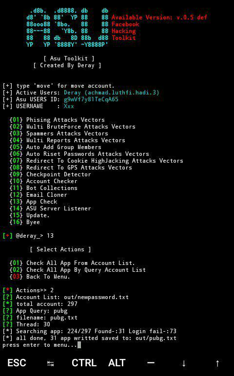 TheSecMaster1's tweet image. 🔰Facebook Hacking Tool🔰

Ⓜ️ Includes Phishing, Accounts Checking, Spamming, Email Clone, GPS attack, Cookie Hijacking etc.

🔻LINK - bit.ly/2WihJ73