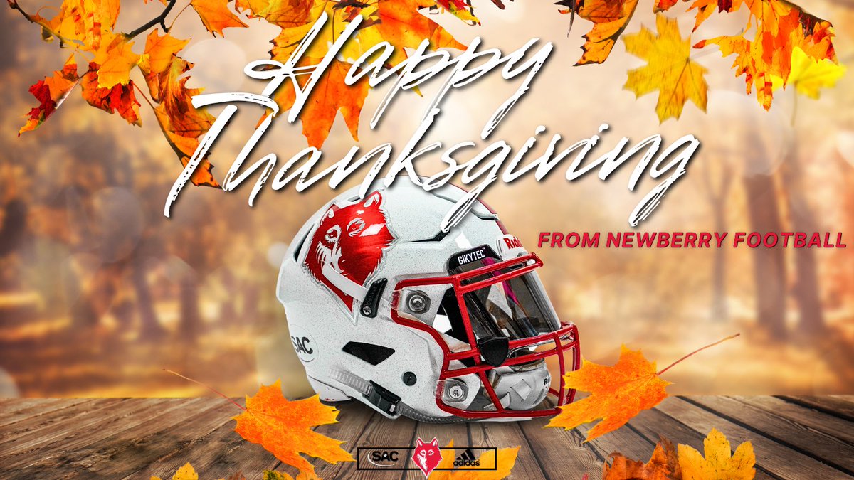 Happy Thanksgiving from Newberry Football❗️
Thankful for our guys, coaches, support staff, parents, &amp; community. Hope everyone has a day full of blessings, food, family &amp; football!
#WeAreOne | #getNorgetOUT 🐺