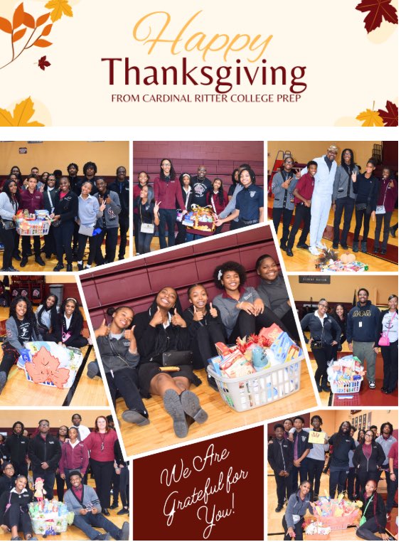 Happy Thanksgiving from our Cardinal Ritter family to yours!

#Gratitude #Thanksgiving2024 #LionPride