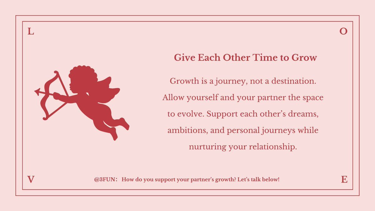 3fun_app's tweet image. Give Each Other Time to Grow
🌱 Growth is a journey. How do you support your partner’s growth? Let’s talk about nurturing each other’s personal journeys! 💚

3funapp.onelink.me/roxZ/whtrygv1

#GrowthInLove #PolySupport #PersonalGrowth #3FunTips