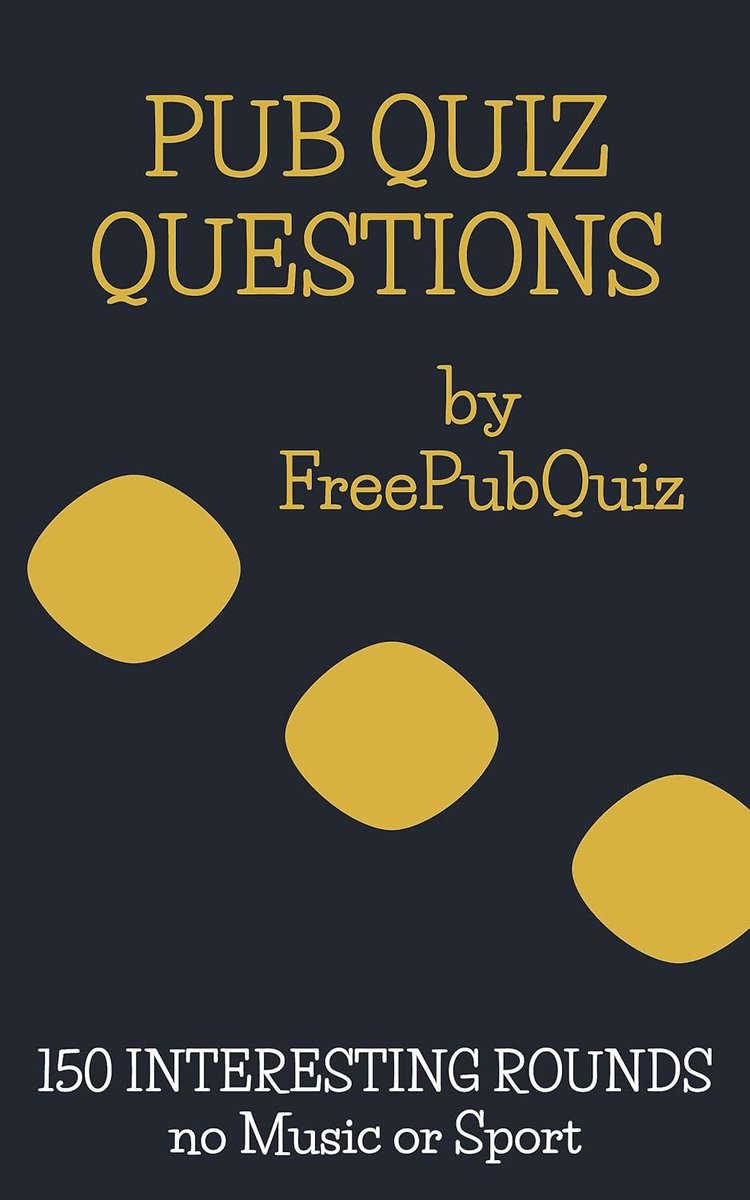 Had our first Kindle review of 
Pub Quiz Questions: A General Knowledge Quiz Book: 

"Lots of clever interesting questions and original ones. Easy to read and well laid out - highly recommend. Great."

amazon.co.uk/Pub-Quiz-Quest…