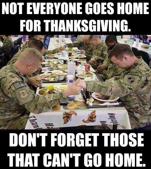 Happy Thanksgiving to all who serve, we are grateful for all that you do!