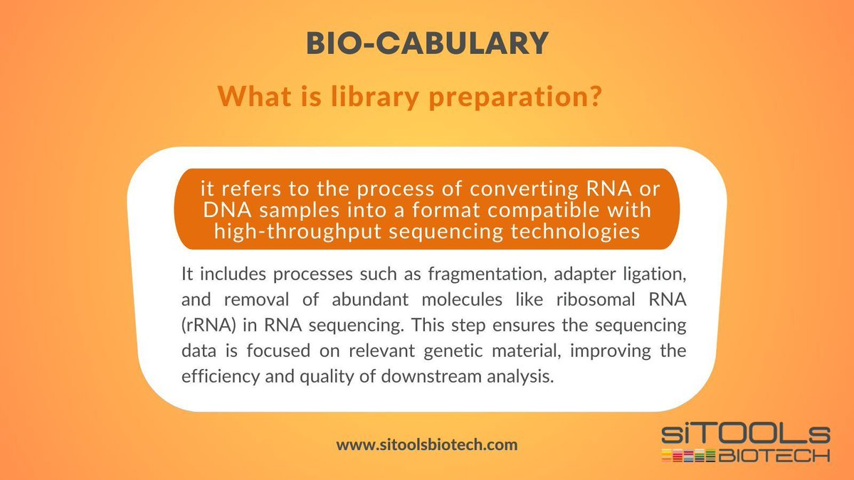 One of the key steps in library preparation for RNA-Seq is the removal of unwanted rRNAs. This step enhances data quality, focuses on meaningful transcripts, and helps reduce sequencing costs! For #ribodepletion check out our available riboPOOL kits: buff.ly/4ikZY2e