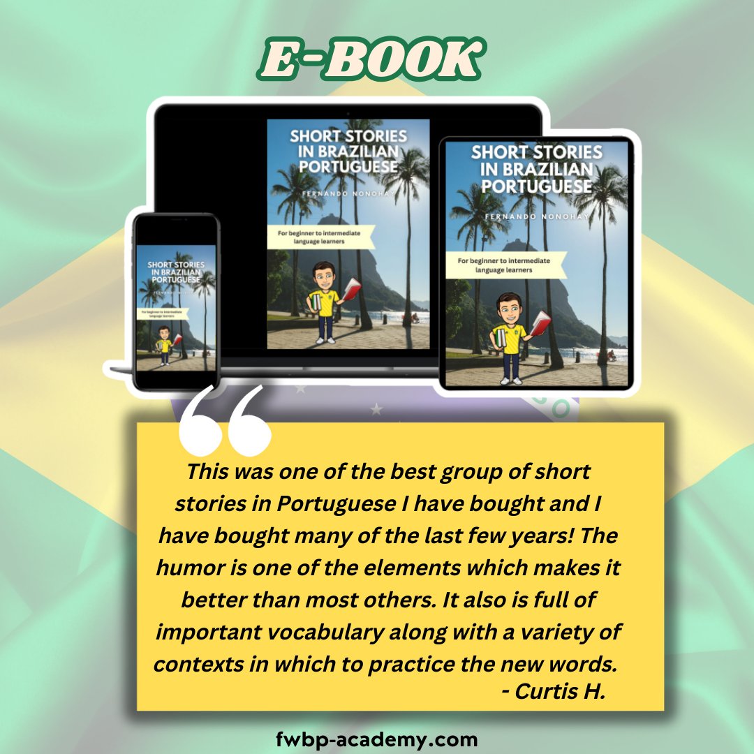 FNonohay's tweet photo. 🚀 Black Friday Alert! Don’t miss 50% OFF my online courses and e-books—perfect for learning Brazilian Portuguese over the holidays!! 🇧🇷✨
👉 Use code FWBP50 at checkout—time is running out!
Visit https://t.co/olHoRVUcnQ

#brazilianportuguese #learnportuguese #Brazil https://t.co/o8vaICGMuN