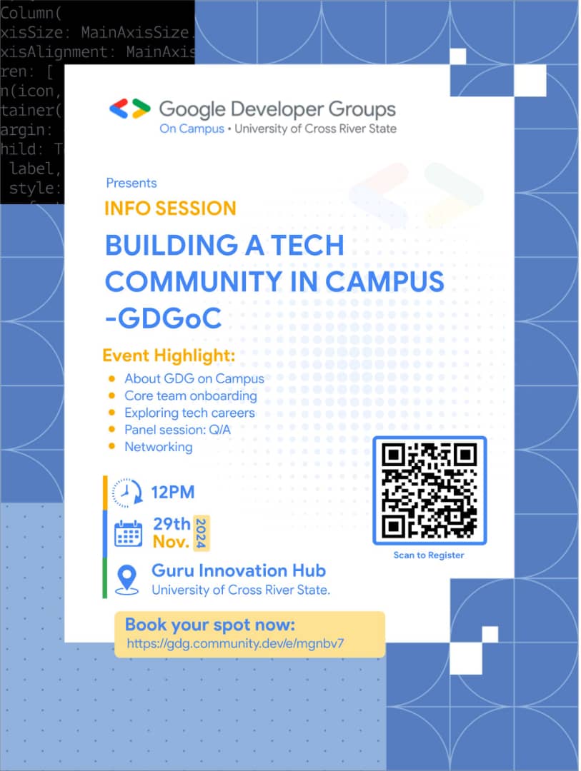 GDGoc_UNICROSS's tweet photo. Reminder!!!
it's tomorrow!!!
🔗Follow the link below, CLICK ON RSVP on the event site & fill in your info to RSVP for this event & grab your tickets (free): https://t.co/UJFu3Dv2Vb Don’t miss out on this golden opportunity! Bring your friends along!
#GDG #Student #UNICROSS #Tech https://t.co/B63RQWYWWX