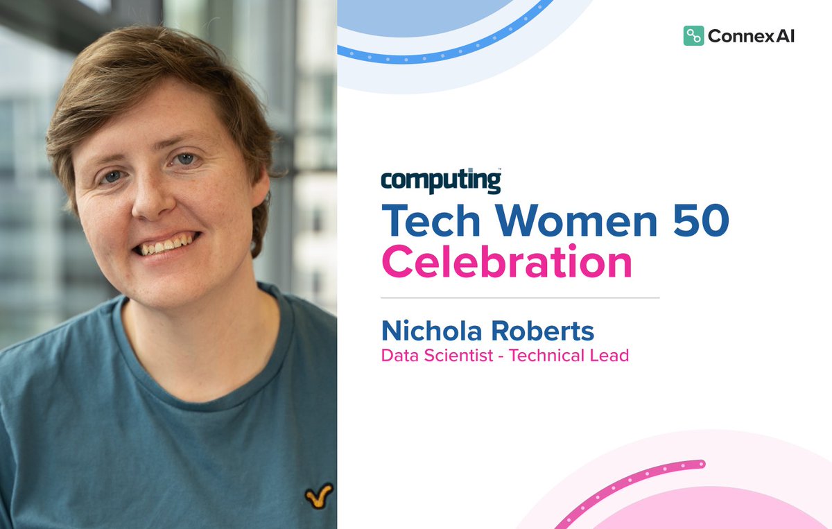 ConnexAI (@connex_ltd) on Twitter photo Congratulations to Nichola Roberts, NLP Technical Lead at ConnexAI, for her selection in the 'Tech Women Celebration 50' by <a href="/Computing_News/">Computing.co.uk</a>.
To discover more about Nichola's career journey and contributions at ConnexAI, visit: computing.co.uk/profile/2024/n…
#AI #NLP #WomenInTech Congratulations to Nichola Roberts, NLP Technical Lead at ConnexAI, for her selection in the 'Tech Women Celebration 50' by <a href="/Computing_News/">Computing.co.uk</a>.
To discover more about Nichola's career journey and contributions at ConnexAI, visit: computing.co.uk/profile/2024/n…
#AI #NLP #WomenInTech