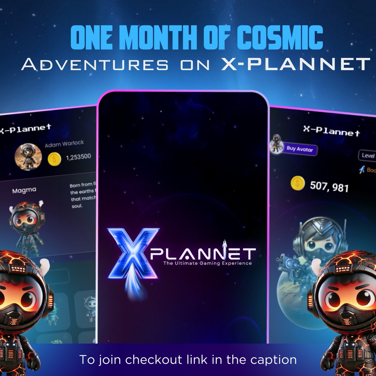 XPlannetgame's tweet image. 🚀 One Month of Cosmic Adventures on X-Plannet! 🌌
🌟 To all our amazing Cosmic Explorers, thank you for making this journey unforgettable! More exciting updates and features are on the way—stay tuned for the next chapter!
#XPlannet #MobileGaming #CosmicExplorers #AdventureAwaits