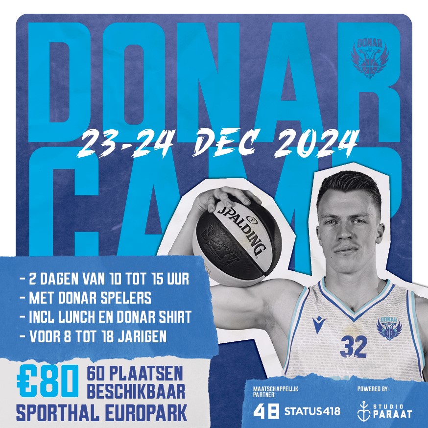 Donar_Official's tweet photo. In de Kerstvakantie organiseert Donar voor het eerst een basketbalkamp! Wil jij je basketbal skills verbeteren onder leiding van de Donar selectie? Meld je dan aan via onze website

🔗https://t.co/wneN4Rp9dQ https://t.co/JlrOV8UmF5