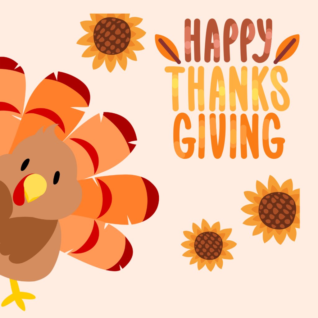 Happy Thanksgiving! We want to take a moment to express our gratitude for being part of our school community and for the hard work, kindness, and support you bring to our school each day.