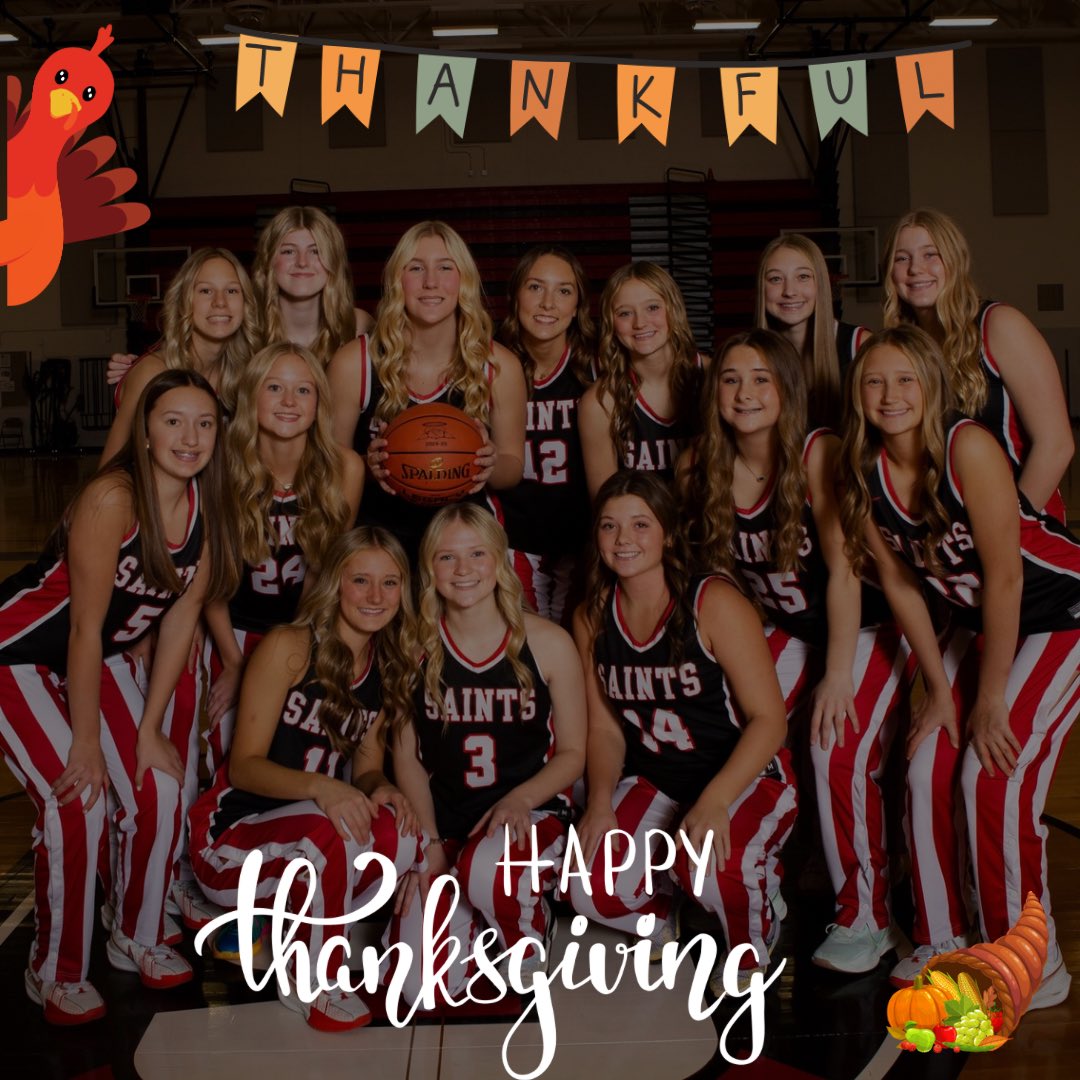 StJamesGBB's tweet photo. Happy Thanksgiving from your favorite Saints! #together https://t.co/agT1P8ZhxY