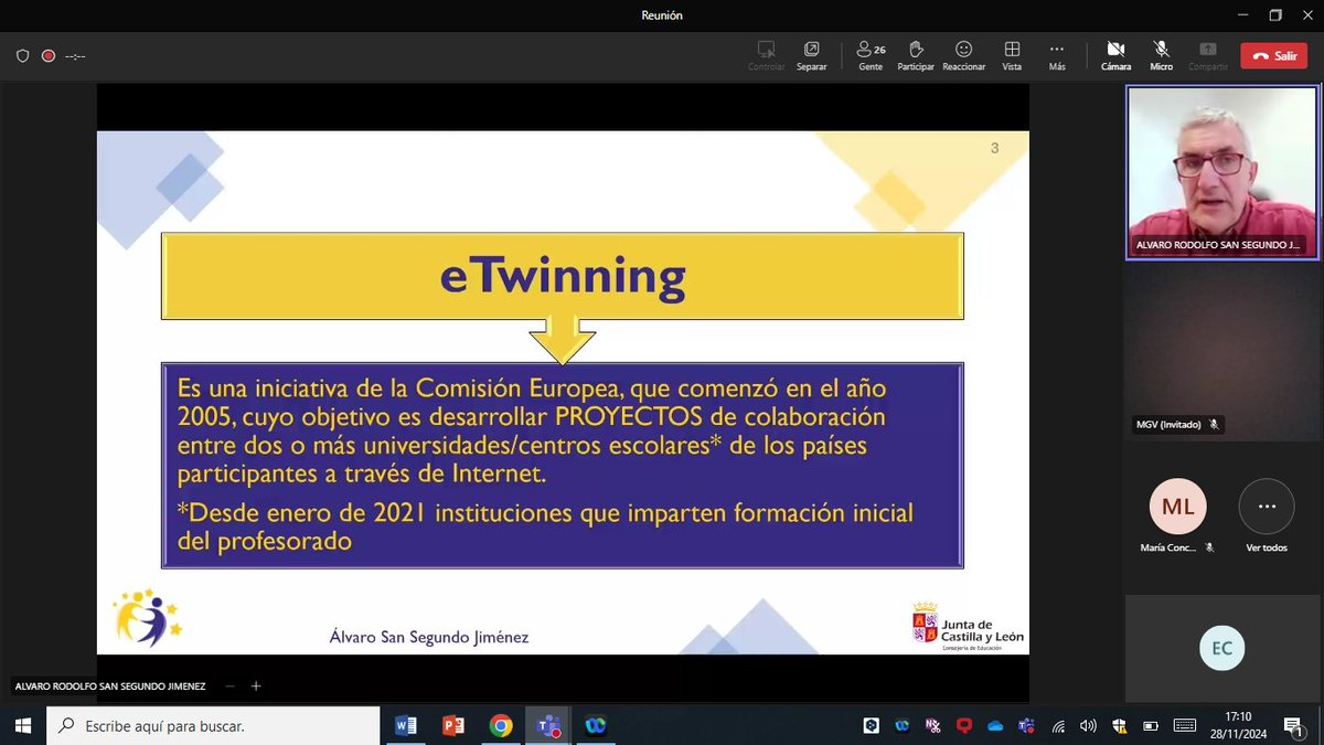 Esther Sanz de la Cal (@esthersanz1) on Twitter photo En la Jornada online #etwinning dirigida al profesorado y alumnado de Facultades de Educación por el embajador eTwinning de Ávila, Álvaro Rodolfo San Segundo y organizada por la <a href="/educacyl/">Educación JCyL</a>. Excelente iniciativa.
<a href="/eTwinning_CyL/">eTwinning Castilla y León</a> <a href="/eTwinning_es/">eTwinning España</a> <a href="/UBUEstudiantes/">Universidad Burgos</a> <a href="/PromisedPro/">PROMISED PROJECT</a> En la Jornada online #etwinning dirigida al profesorado y alumnado de Facultades de Educación por el embajador eTwinning de Ávila, Álvaro Rodolfo San Segundo y organizada por la <a href="/educacyl/">Educación JCyL</a>. Excelente iniciativa.
<a href="/eTwinning_CyL/">eTwinning Castilla y León</a> <a href="/eTwinning_es/">eTwinning España</a> <a href="/UBUEstudiantes/">Universidad Burgos</a> <a href="/PromisedPro/">PROMISED PROJECT</a>