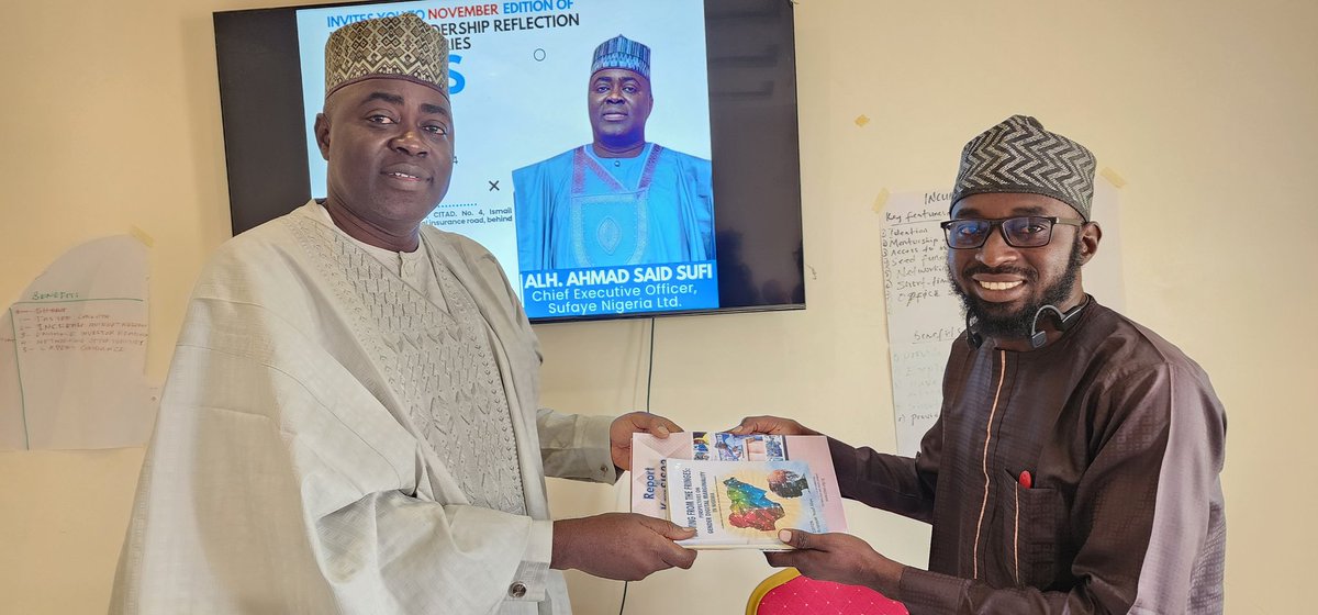 CITAD (@ictadvocates) on Twitter photo <a href="/altukry_sani/">Comr. Sani Saeed</a> <a href="/SalisuSadisu/">Sadisu salisu</a> <a href="/iam_otarion/">Jhn Otaro</a> <a href="/hamzaish/">Hamza Ibrahim</a> Muhammad Sani Saidu <a href="/altukry_sani/">Comr. Sani Saeed</a>, our Human Resource Officer (right) handing some publications to our guest speaker for this month, Alhaji Ahmad Said Sufi (left), the Chairman of Sufaye Investments Nigeria Ltd at the end of the Inspiring Leadership Reflection Interactive Series <a href="/altukry_sani/">Comr. Sani Saeed</a> <a href="/SalisuSadisu/">Sadisu salisu</a> <a href="/iam_otarion/">Jhn Otaro</a> <a href="/hamzaish/">Hamza Ibrahim</a> Muhammad Sani Saidu <a href="/altukry_sani/">Comr. Sani Saeed</a>, our Human Resource Officer (right) handing some publications to our guest speaker for this month, Alhaji Ahmad Said Sufi (left), the Chairman of Sufaye Investments Nigeria Ltd at the end of the Inspiring Leadership Reflection Interactive Series