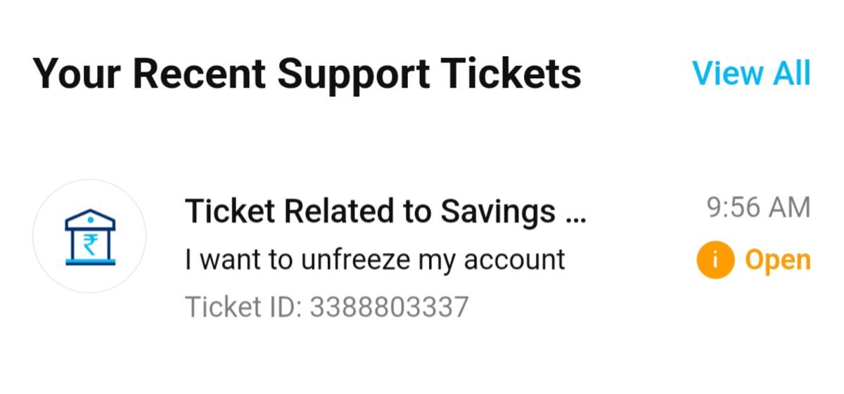 amarpranju's tweet photo. @paytmbankcare I want my money which is held in the bank account. (2/2)

PFA screenshot of ticket number. 

Online support does not even accept proper photos. System broken

Have followed so many times with your support that it looks to me that there is no responsibility in your organization https://t.co/xLi46zhMka