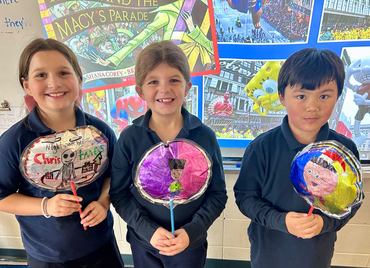 MissProminska's tweet photo. Grade 3s diving into “Milly &amp; the Macy’s Parade” 📕🎈 After reading this heartfelt story, we’re creating our own parade balloons in art. Creativity and History coming to life! @saopmilton1 https://t.co/RlrrTLxBSb