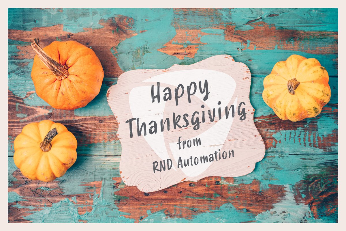 RNDAutomation's tweet photo. Happy Thanksgiving from RND Automation!

We sincerely thank our customers, partners, and remarkable team. Your trust and collaboration have allowed us to thrive in an industry we love and are proud to be part of.

Wishing you a wonderful Thanksgiving!

#Thanksgiving #Gratitude https://t.co/JBKrDLAbEv